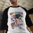 Dabbing 3rd Grade Unicorn Graduation Class Of 2021 Nailed It Baseball Raglan Shirt