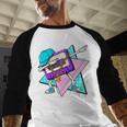Dabbing Cassette Tape 70s 80s 80s Outfit Nostalgia Baseball Raglan Shirt