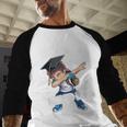 Dabbing Graduation Boy 1st Grade Class Of 2021 Nailed It Baseball Raglan Shirt