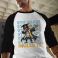 Dabbing Graduation Boy 5th Grade Nailed It Class Of 2025 Baseball Raglan Shirt