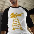 Dabbing Graduation Class Of 2018 T-Shirt School Colors Baseball Raglan Shirt