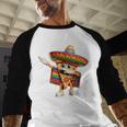 Dabbing Mexican Pizza Dance Food Lover Graduation Baseball Raglan Shirt