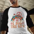 I Dig The 60s Aesthetic Nostalgia 1960's Retro 60s Party Baseball Raglan Shirt