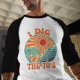 I Dig The 70s Aesthetic Nostalgia 1970's Retro 70s Party Baseball Raglan Shirt