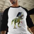 DinosaurRex Rawr Last Day Of School Graduation Shirt Baseball Raglan Shirt