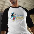 Disney Mickey Mouse Cap & Gown '25 Graduation Class Of 2025 Premium Tri-Blend Baseball Raglan Shirt