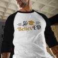 Doctor Of Education She BelievED EdD Graduation Baseball Raglan Shirt