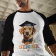 Dog Class Of 2024 Graduation Senior 2024 Men Women Girls Kids Baseball Raglan Shirt