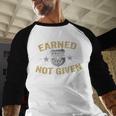 Earned Not Given Police Academy Graduation Police Officer Baseball Raglan Shirt
