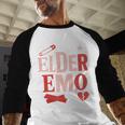 Elder Emo Retro Punk Typography Nostalgia Baseball Raglan Shirt