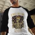 Emo Mom Club Still Rockin Skeleton Nostalgia Women Mother Baseball Raglan Shirt