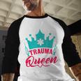 EMT Trauma Queen Paramedic Student T-Shirt Graduation Baseball Raglan Shirt