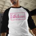 Esthetician Est 2025 Skin Care Specialist Graduation Baseball Raglan Shirt