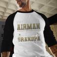 My Favorite Airman Calls Me Grandpa Airman Graduation Premium Baseball Raglan Shirt