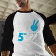 Fifth Grade Graduation Peace Out 5th Grade Boys Baseball Raglan Shirt