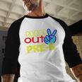First Day Of School Shirt Peace Out Pre-K Graduation Kids So Baseball Raglan Shirt