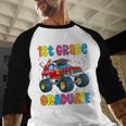 First Grade Graduation Monster Truck 1st Grade Graduate Baseball Raglan Shirt