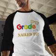 Fourth 4th Grade 2018 Nailed It Graduation Shirt Baseball Raglan Shirt