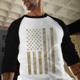 Frutiger Aero Aesthetic Retro Tech Desert Camo Distressed Baseball Raglan Shirt