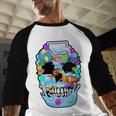 Frutiger Aero Aesthetic Tech Skull Computer Fishes Baseball Raglan Shirt Frutiger Aero Aesthetic Tech Skull Computer Fishes Baseball Raglan Shirt
