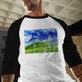Frutiger Aero Dolphin Meadow Aesthetic Y2k 2000s Ironic Baseball Raglan Shirt Frutiger Aero Dolphin Meadow Aesthetic Y2k 2000s Ironic Baseball Raglan Shirt