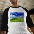 Frutiger Aero Meadow Aesthetic Y2k 2000s Ironic Nostalgic Baseball Raglan Shirt Frutiger Aero Meadow Aesthetic Y2k 2000s Ironic Nostalgic Baseball Raglan Shirt