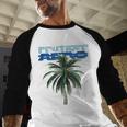 Frutiger Aero Palm Tree Y2k Aesthetic 2000s Trend Baseball Raglan Shirt