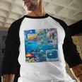Frutiger Aero Retro Vibes Y2K Retro Grunge Baseball Raglan Shirt