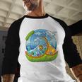 Frutiger Aero Y2K Fashion Trends Statement Piece Tech Orange Baseball Raglan Shirt
