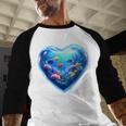 Frutiger Aero Y2K Heart Baseball Raglan Shirt