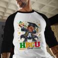 Future HBCU Grad Dabbing Kid Graduation For Boys Kids Baseball Raglan Shirt