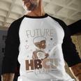 Future HBCU Grad Graduate Afro Boy College Graduation Baseball Raglan Shirt