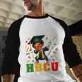 Future HBCU Grad History Boy Graduation HBCU Kids Baseball Raglan Shirt