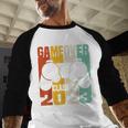 GAME OVER Class Of 2023 Video Games Vintage Graduation Gamer Baseball Raglan Shirt