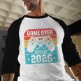 Game Over Class Of 2026 Shirt Students Last Day Graduation Baseball Raglan Shirt