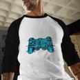 Gamer Graduation 5th Grade Level Complete Video Games Boys Baseball Raglan Shirt