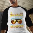 Goodbye 3rd Grade Graduation To 4th Grade First Summer Beach Baseball Raglan Shirt