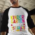 Goodbye Kinder Garten Hello 1st Grade Graduation 2024 Baseball Raglan Shirt