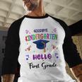 Goodbye Kindergarten Graduation Class 2025 1st Grade Kids Baseball Raglan Shirt