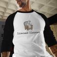Goose Licensed Listener Psychology School Graduation Baseball Raglan Shirt