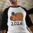 Grad Class Of 2026 Capybara Graduation Graduated Kids Baseball Raglan Shirt