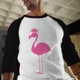 Graduate Cute Pink Flamingo Graduation Baseball Raglan Shirt