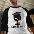 I Graduated Class Of2023 Cat Graduation Baseball Raglan Shirt
