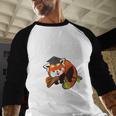 I Graduated Can I Go Back To Bed Sleepy Red Panda Graduation Baseball Raglan Shirt
