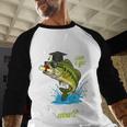 I Graduated Can I Go Fishing Now 2025 Graduation Fisher Baseball Raglan Shirt