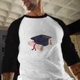 I Graduated Life Is Gonna Be Easy Now Right Graduation Baseball Raglan Shirt
