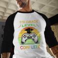 Graduation 5th Grade Level Complete Gamer Class 2021 Gaming Baseball Raglan Shirt