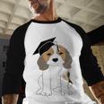Graduation Beagle Dog 2017 Graduate Graduation Tee Baseball Raglan Shirt