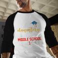 Graduation Bye Elementary Hello Middle School Graduate Baseball Raglan Shirt