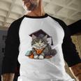 Graduation Cat Graduation Present For Graduate Grad Baseball Raglan Shirt